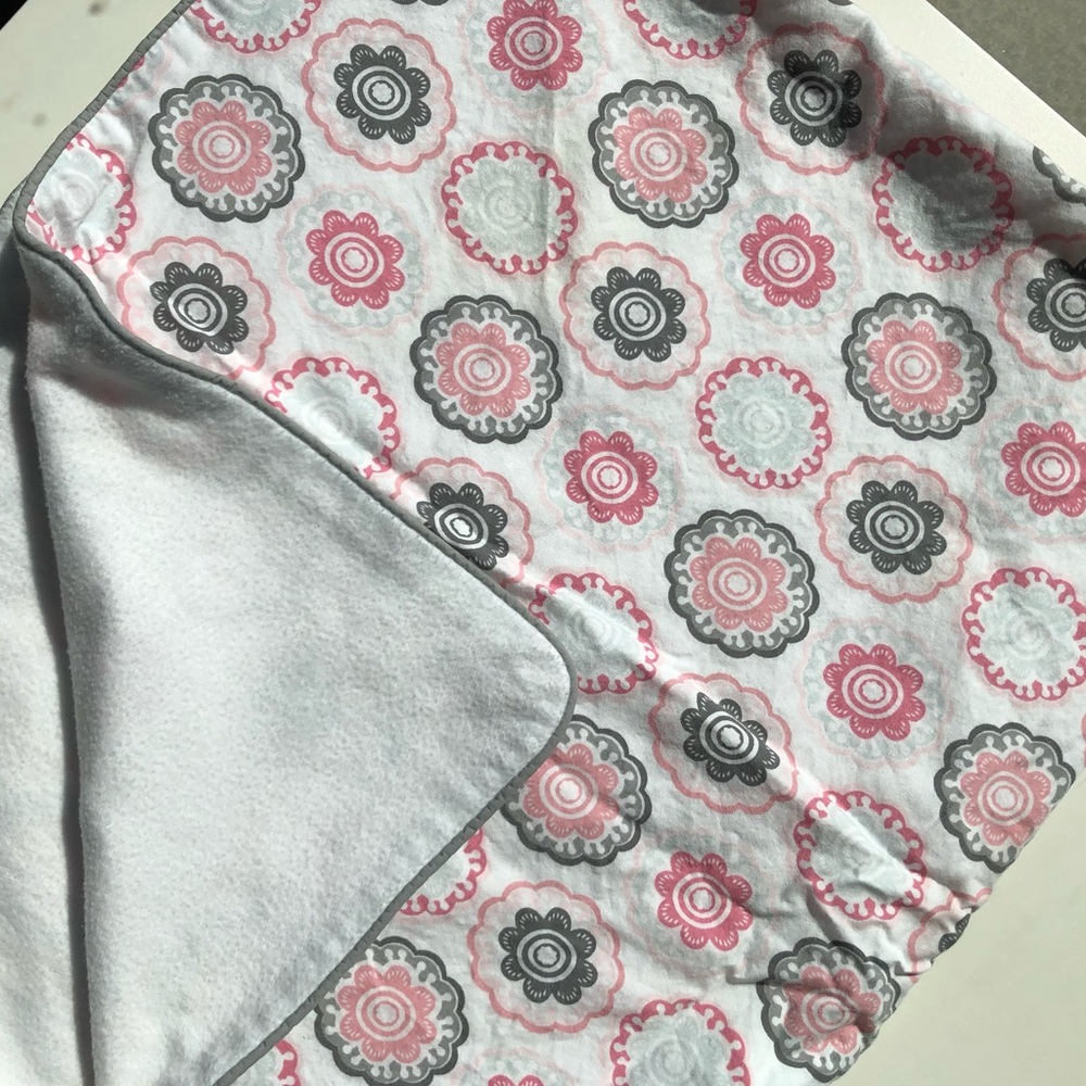 DwellStudio Zinnia Rose stroller blanket